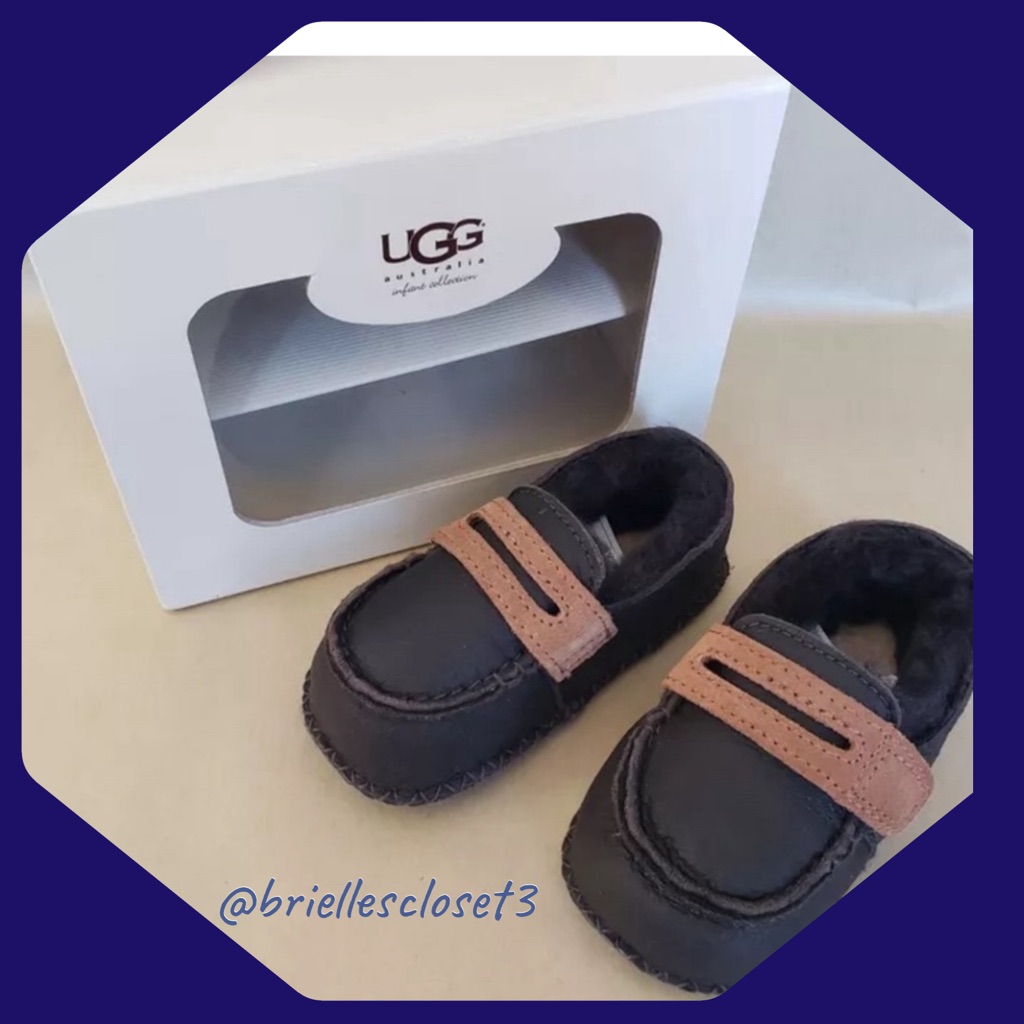New Ugg Australia Sprout Baby Boys Shoes Small 6 To 12 Months, Brown
